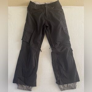 Burton Snowboard Ski Pants Women’s Size Large Black Waterproof Cargo Snow Pants